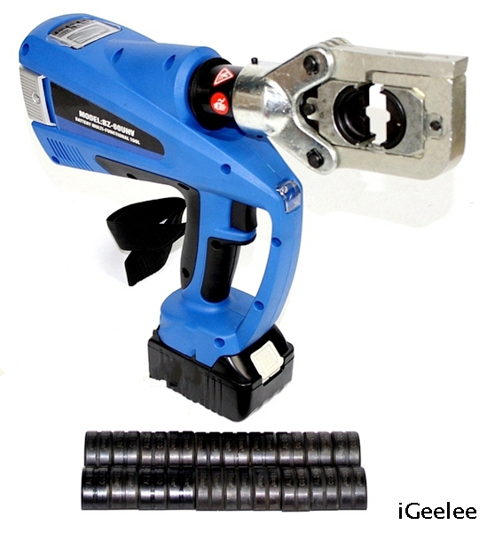 Multifunctional Electro Hydraulic Power Tool BZ-60UNV with Battery for Cu And Al Cable,function of Crimping,cutting And Punching