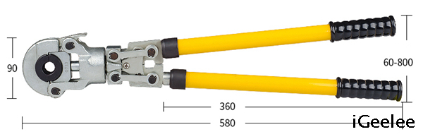 Copper Pipe Crimping Tools CW-1632 for Fittings Use,with Interchangeable Crimping Dies