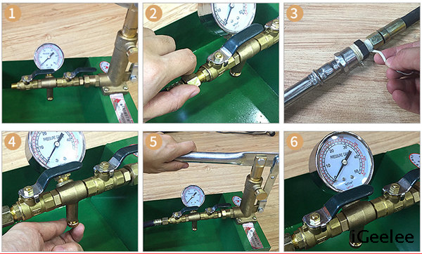 Copper Pressure Testing Pump T-50K-P with Pressure of 50kg/cm2 Or 100kg/cm2
