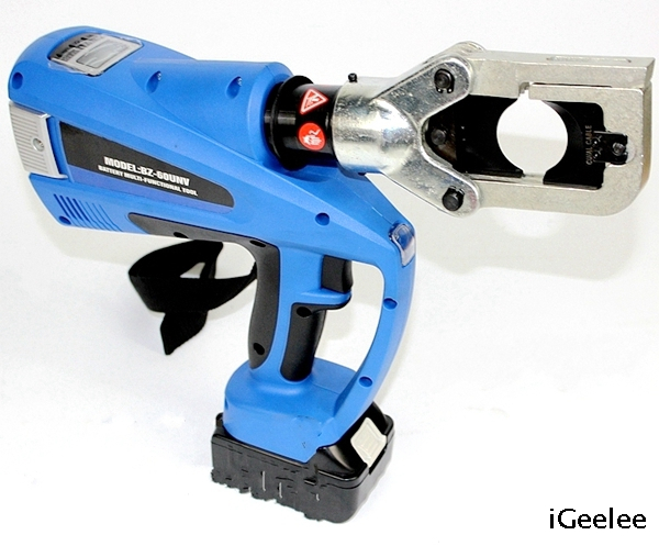Multifunctional Electro Hydraulic Power Tool BZ-60UNV with Battery for Cu And Al Cable,function of Crimping,cutting And Punching